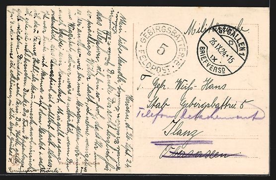 Ansichtskarten: AK Herisau, Poststrasse mit Passanten – Gebraucht aus Berlin von bartko-reher 1