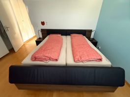 Doppelbett mit Nachttischen und Lattenrost Natura Flex