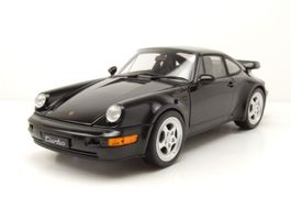 Porsche 911 (964) Turbo schwarz 1/18 WELLY NEU