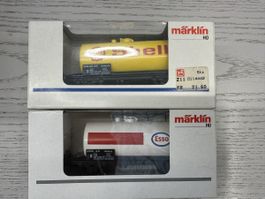 Märklin 4441 4442 Esso Shell Kesselwagen
