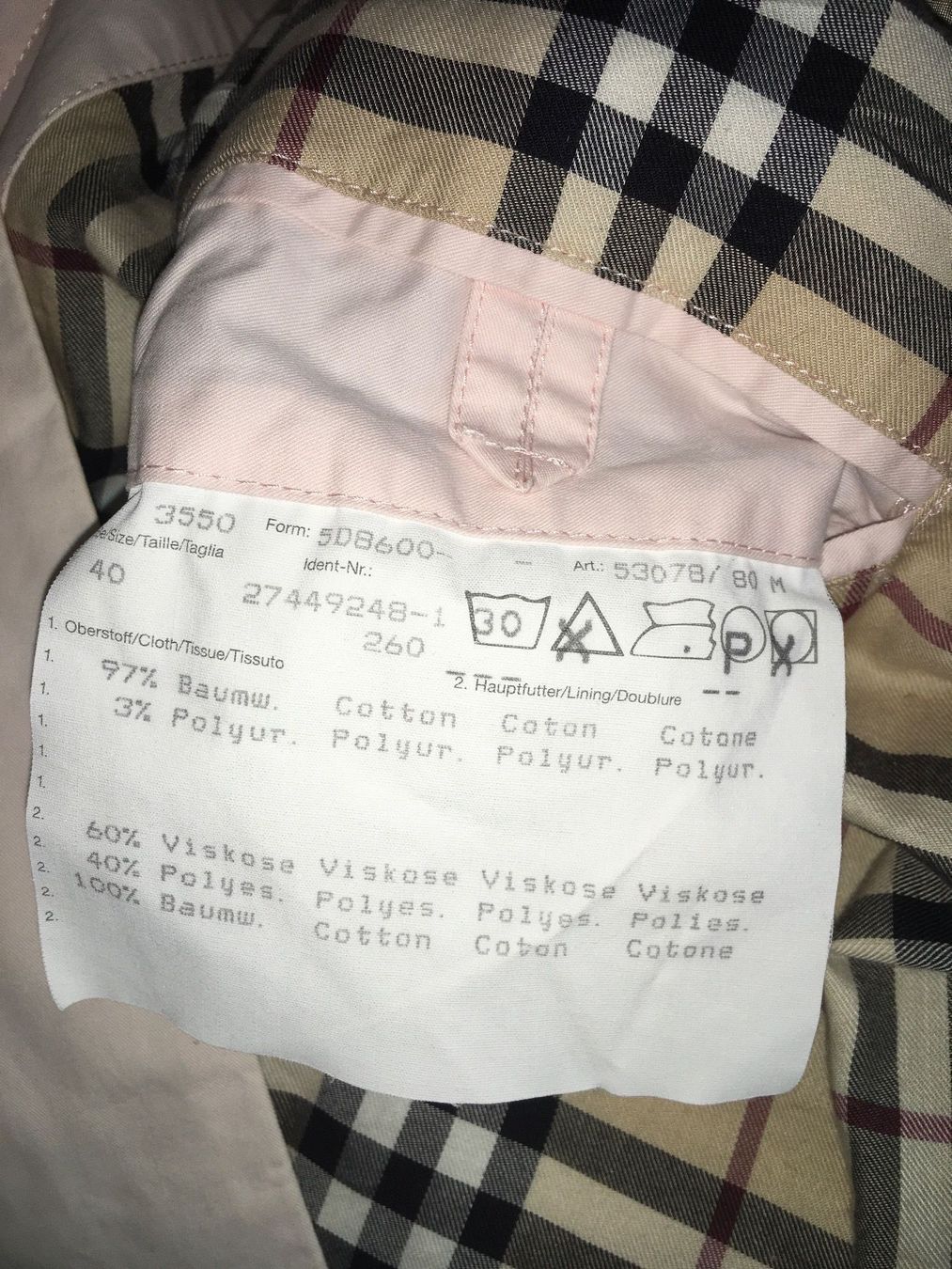 Burberry Manteaux: BURBERRY Mantel 40 EU hellrosa – D'occasion à Zug par smile060 8