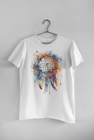 Damen M Baumwolle T-shirt Traumfänger NEU