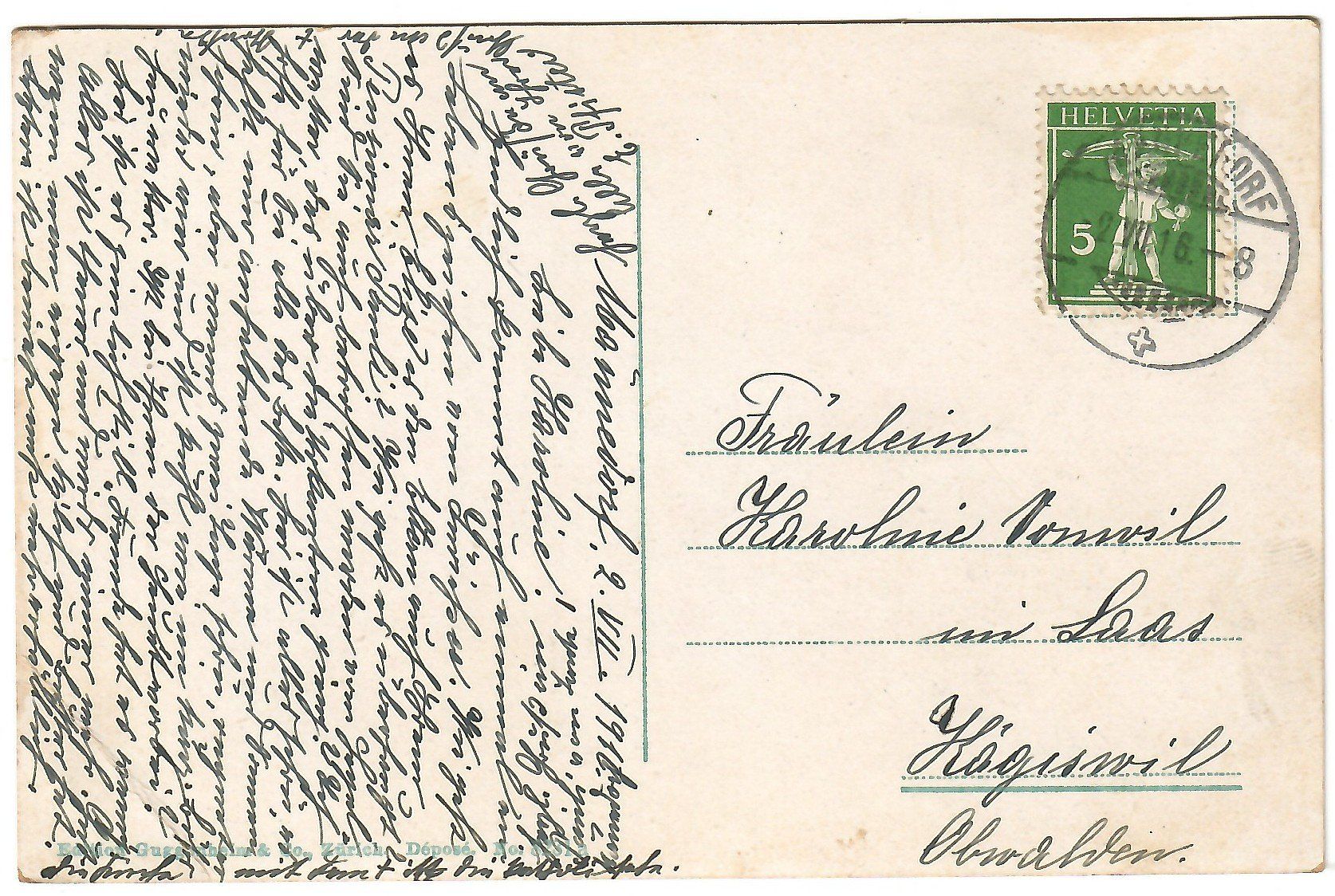 Cartoline postali: Ansichtskarte Männedorf – Usato da Kerns venduto da etma3 1