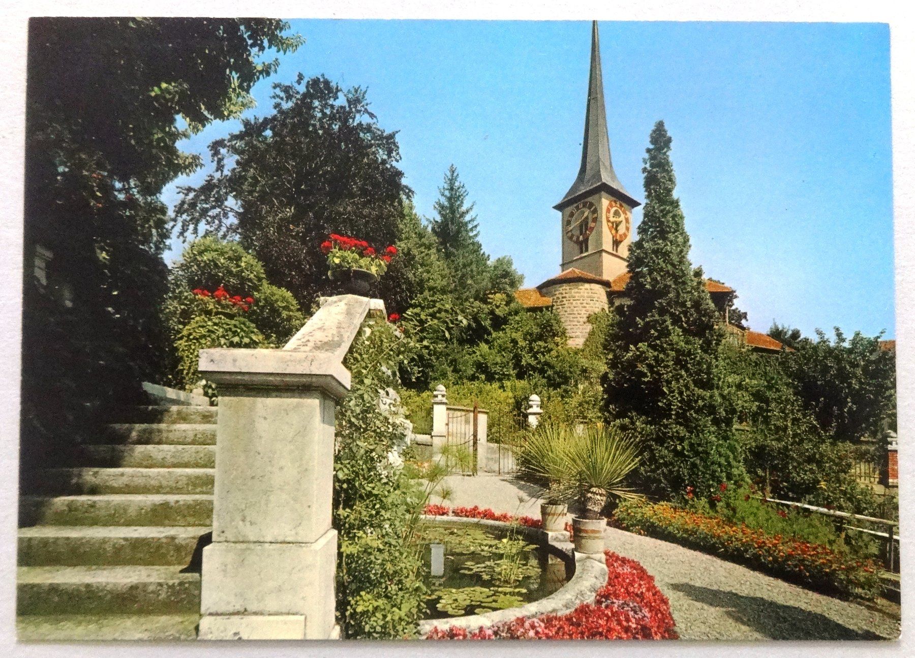 Cartoline postali: Burgdorf, Protestansiche Kirche – Usato da Fétigny venduto da Billy2miny
