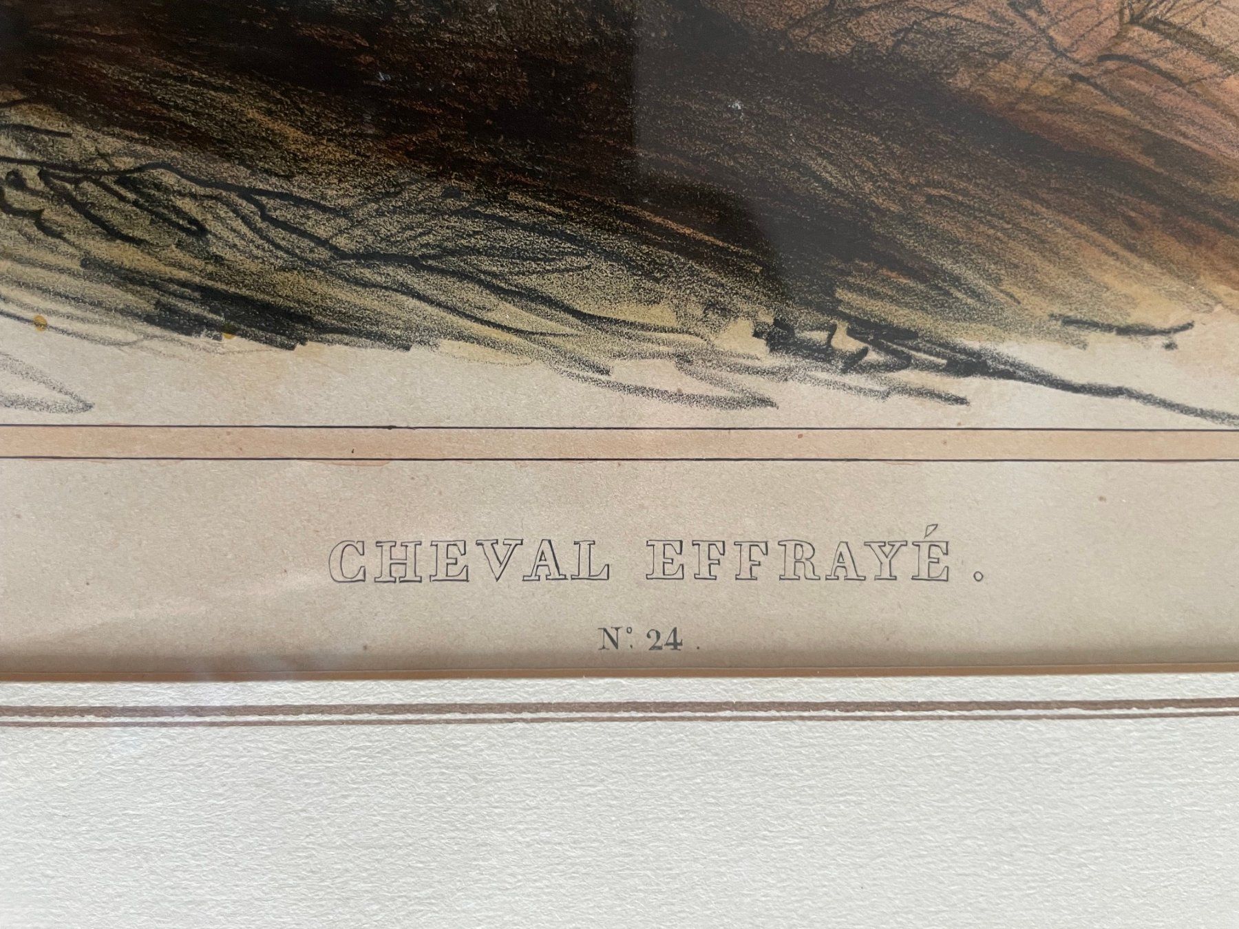 Incisioni: Cheval effrayé - Druckgrafik, Stich, Lithografie – Usato da Bern venduto da curtius01 4