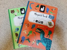 MAGNETI'BOOK Duo-Pack - Dinosaurier & Tiere (3-7J) WIE NEU!!