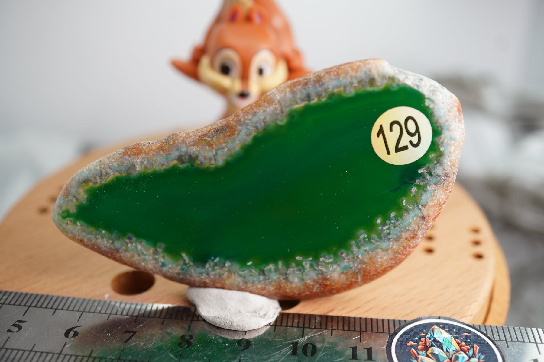 Minerali & Pietre curative: Achat Scheibe Grün  (Räumung!) – Nuovo e nell'imballaggio originale da Eschenbach SG venduto da topstone 3