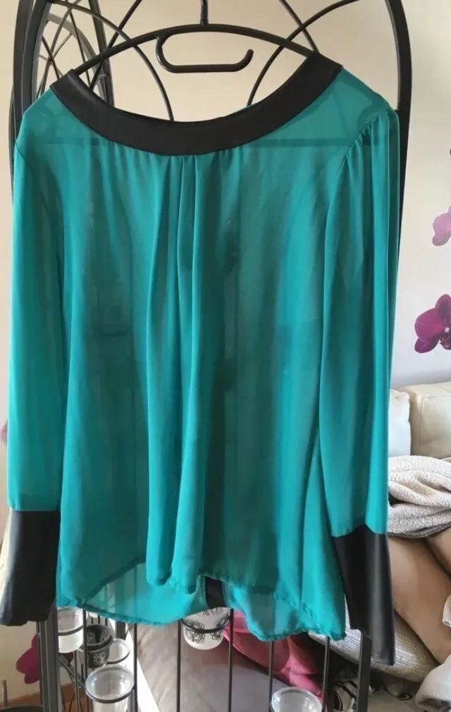 Camicette: Blouse vert émeraude yendi TU – Usato da Genève venduto da Libellule477 1