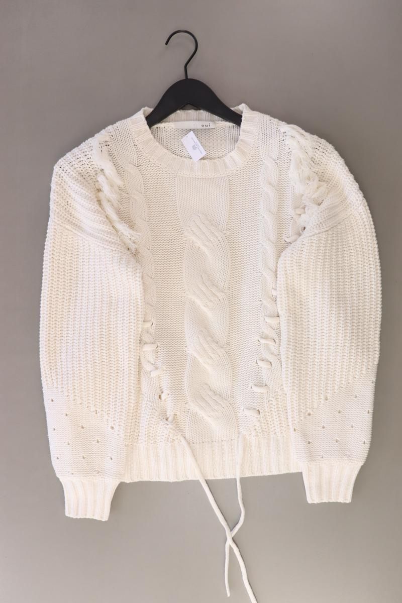 Maglioni & Felpe: Oui Grobstrickpullover Gr. 40 weiß – Usato da Neustadt an der Waldnaab venduto da SecondLifeFashion