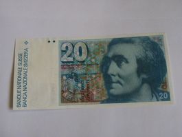 20-Franken-Note, Jahr 2000, Top Zustand, Rarität!