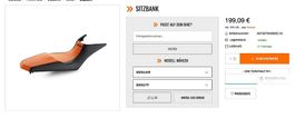Ergo Sitzbank KTM 890 SMT