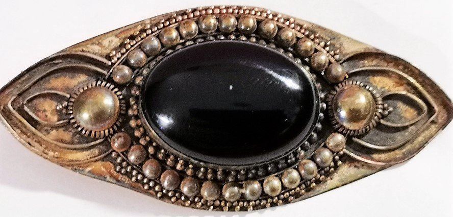 Spille & Fermagli: Brosche Onyx Edelstein Silber (11) – Nuovo (secondo la descrizione) da Lutzenberg venduto da Pinschi01