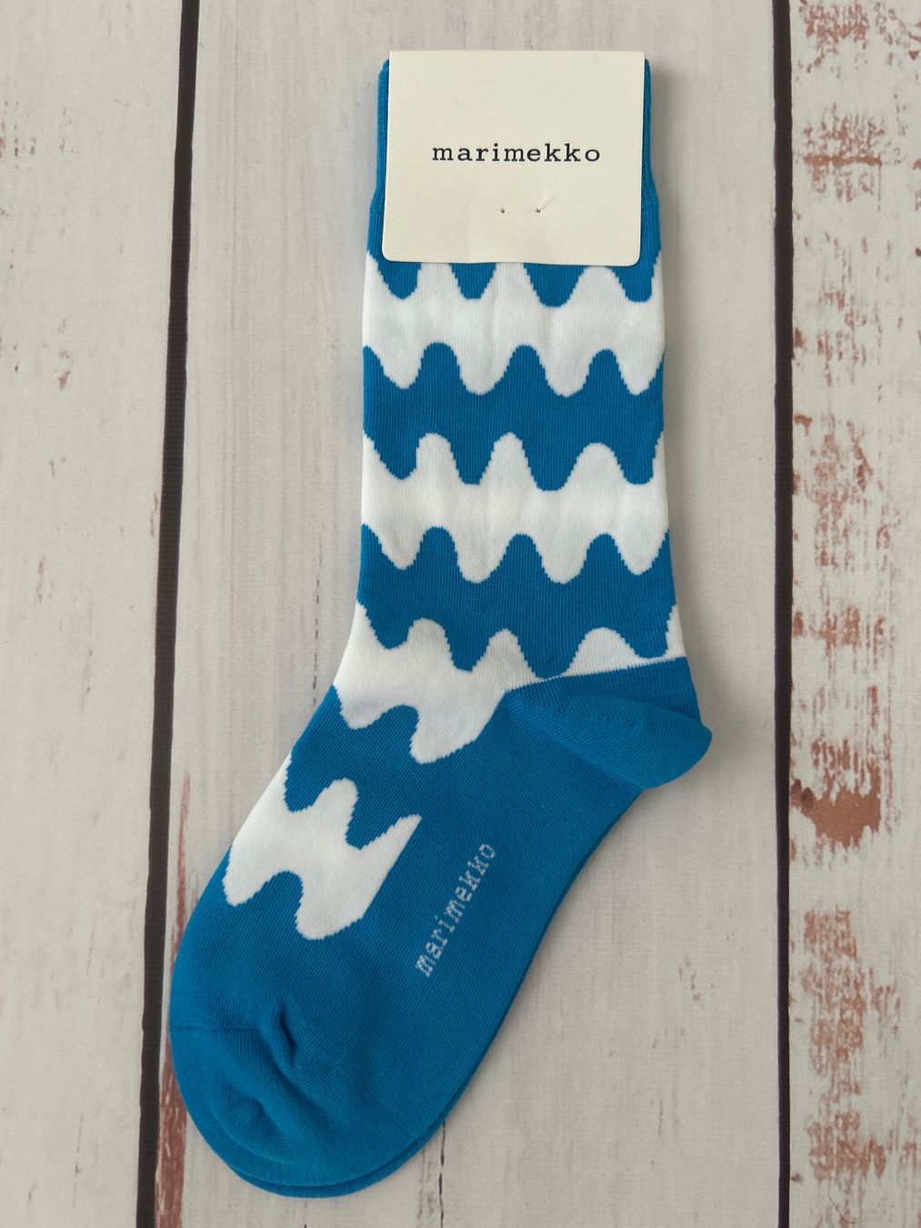 Calze: Marimekko socks pop-up stripes with flower – Nuovo e nell'imballaggio originale da Zürich venduto da Ferienan 4