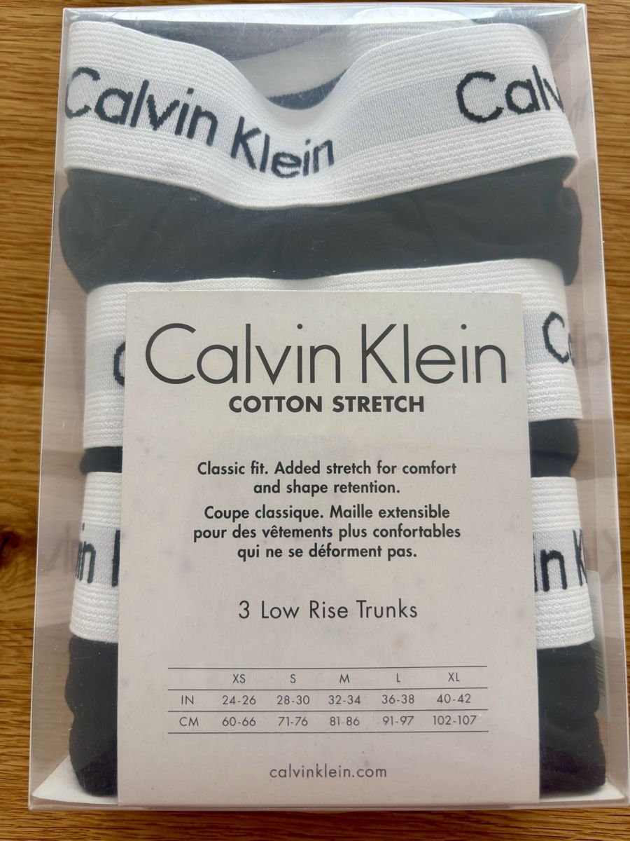 Calvin Klein Biancheria intima: Lot boxer Calvin Klein, noirs, S – Nuovo e nell'imballaggio originale da Moutier venduto da chicboutique 1