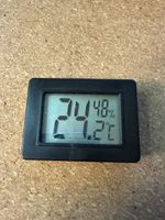 Digitales Thermometer Hygrometer Innen Aussen Schwarz