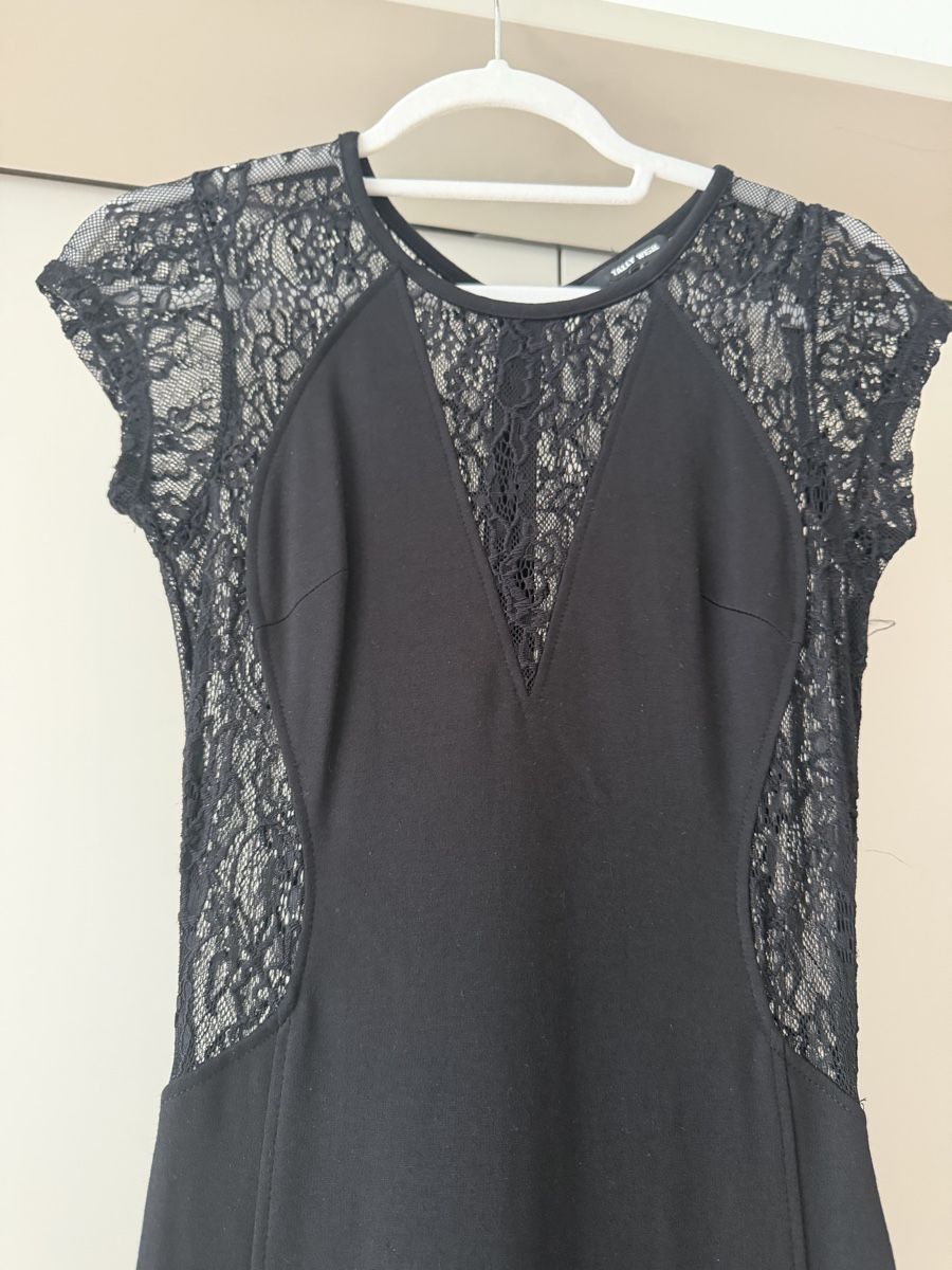 Vestiti: Schickes, elegantes Abendkleid mit Spitze, Grösse S, schwarz – Nuovo (secondo la descrizione) da Zurich venduto da kat_dcy5 1
