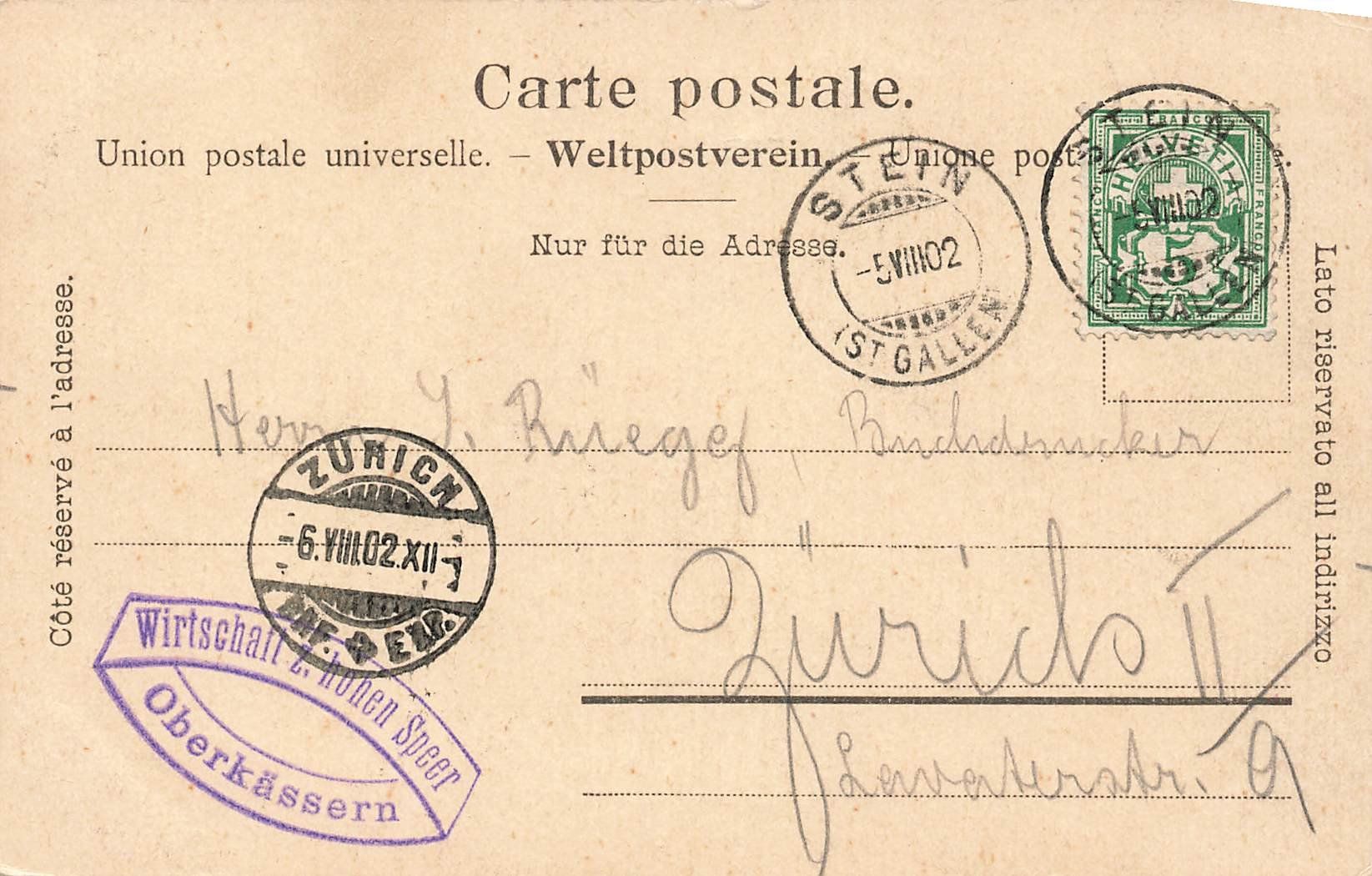 Cartes postales: Ober-Käsern am Speer – D'occasion à Schwyz par Seffi56 1