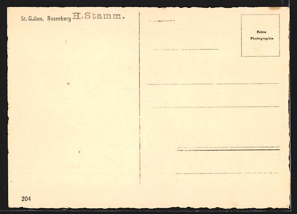 Ansichtskarten: St. Gallen, Rosenberg, Ortsansicht aus d – Gebraucht aus Berlin von bartko-reher 1