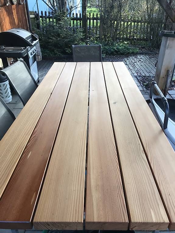 Tische: Holztisch/Gartentisch Lärche massiv – Gebraucht aus Rorschach von Meier_A