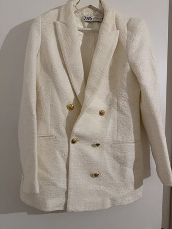 Zara Tweed Blazer Jacke Damen GrM 