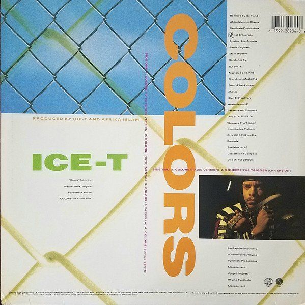 Dischi in vinile: Ice-T ‎– Colors – Usato da Nidau venduto da ybm 1