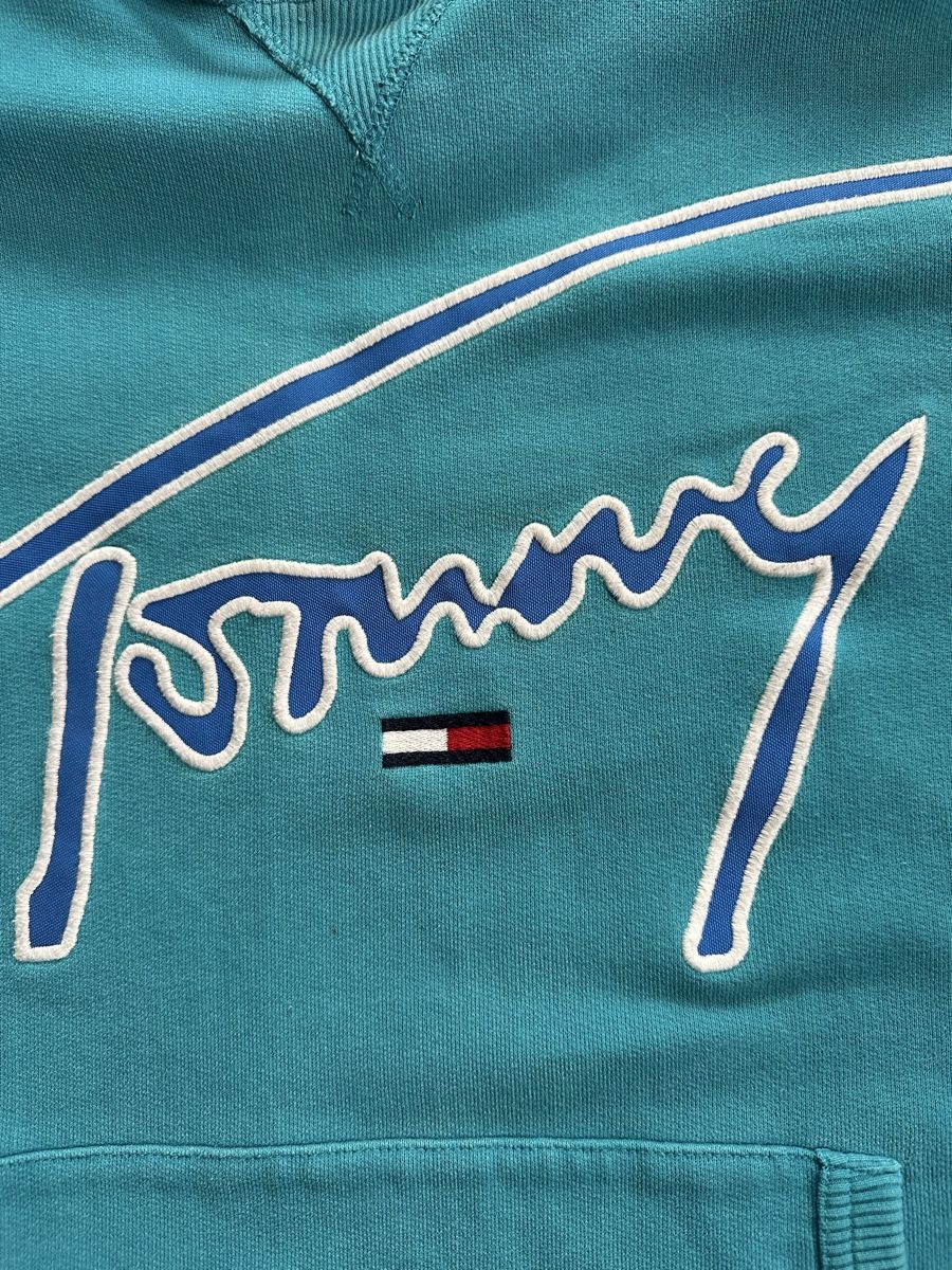 Tommy Hilfiger Maglioni & Felpe: Pull Tommy jeans bleu turquoise  – Usato da Knonau venduto da dor_jd7k 2