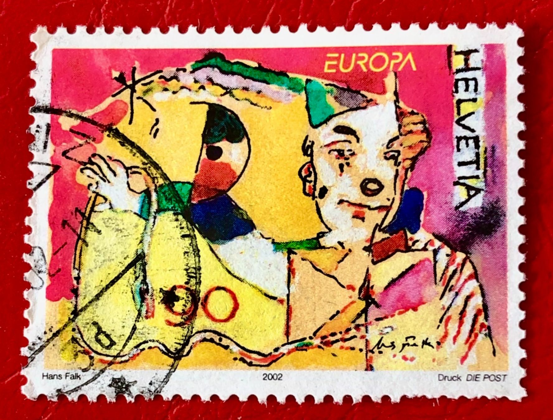 Tutti i francobolli:  Nr.1052 Clown mut Requisiten  GESTEMPELT  2002    – Usato da Aarau venduto da Billa007