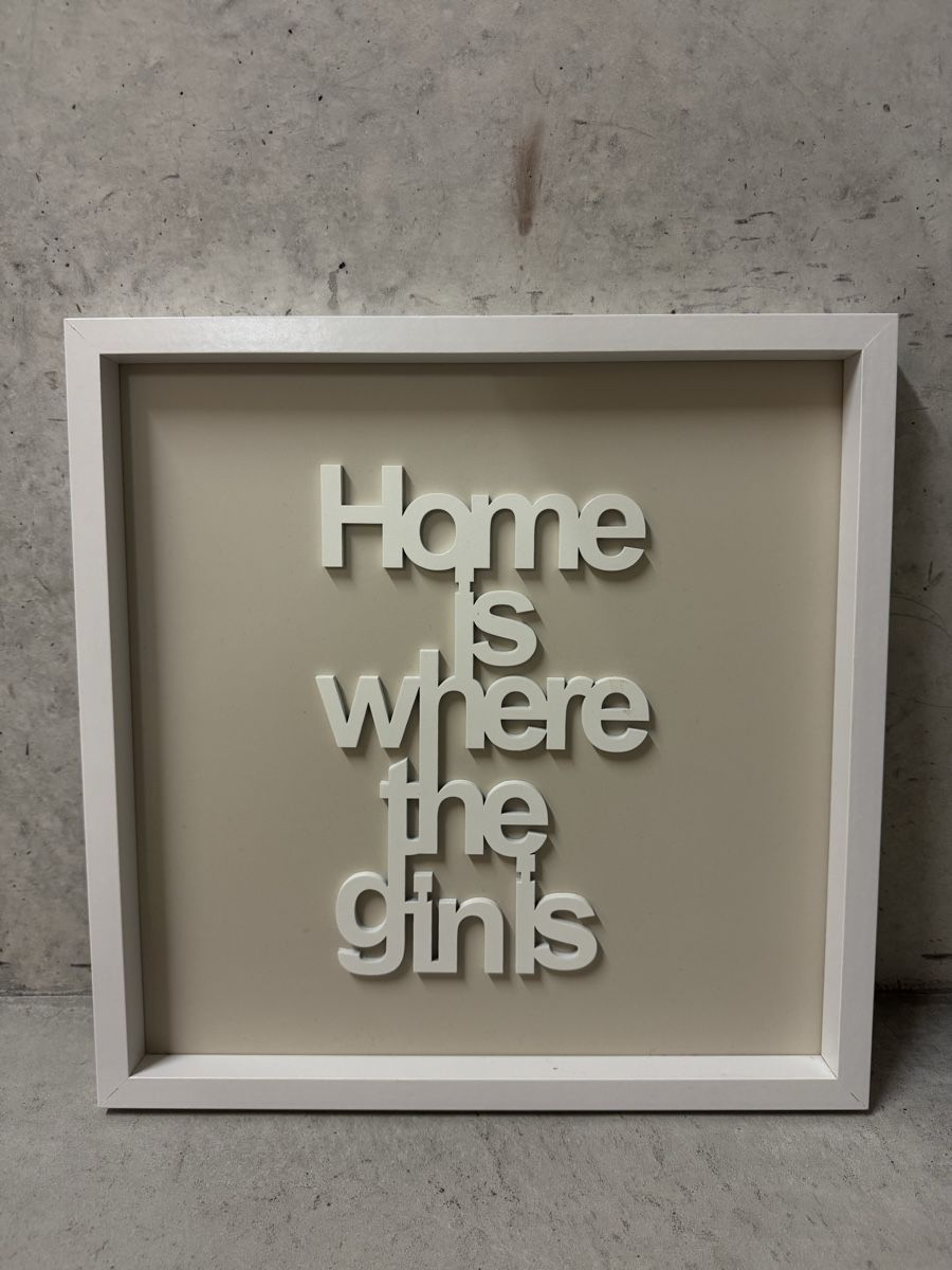 Poster & Bilder: Bild "Home is where the gin is" – Neu (gemäss Beschreibung) aus Winterthur von ste_5vfj