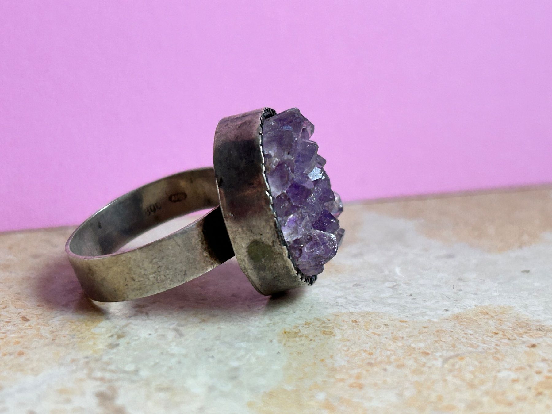 Anelli: Silberring Amethyst Spitzen (60) – Usato da Dittingen venduto da Bijoubelle 3
