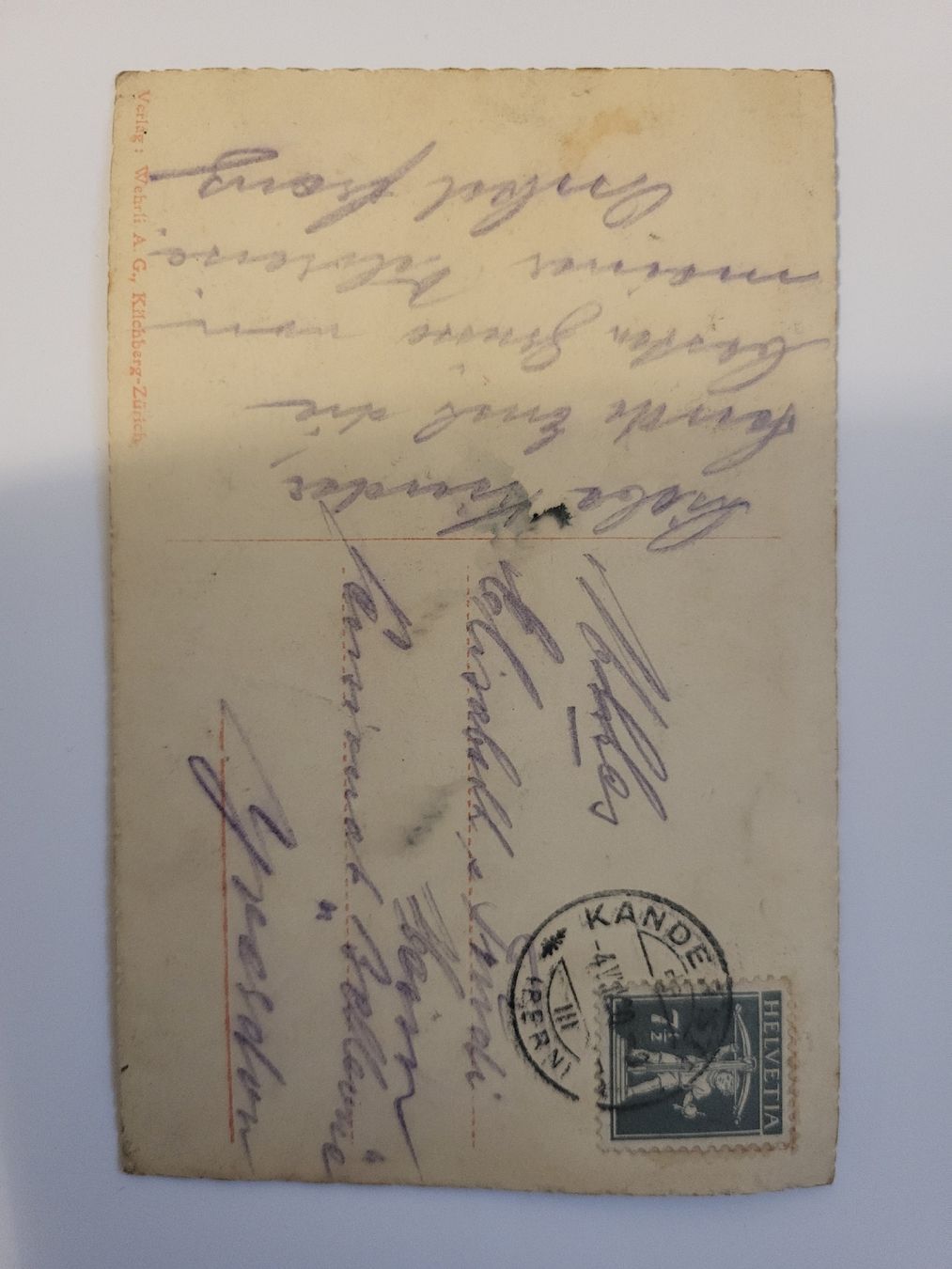 Cartoline postali: Alte Ansichtskarte Kandersteg Die Blümlisalp  R36 – Usato da nunningen venduto da mic_88k2 1