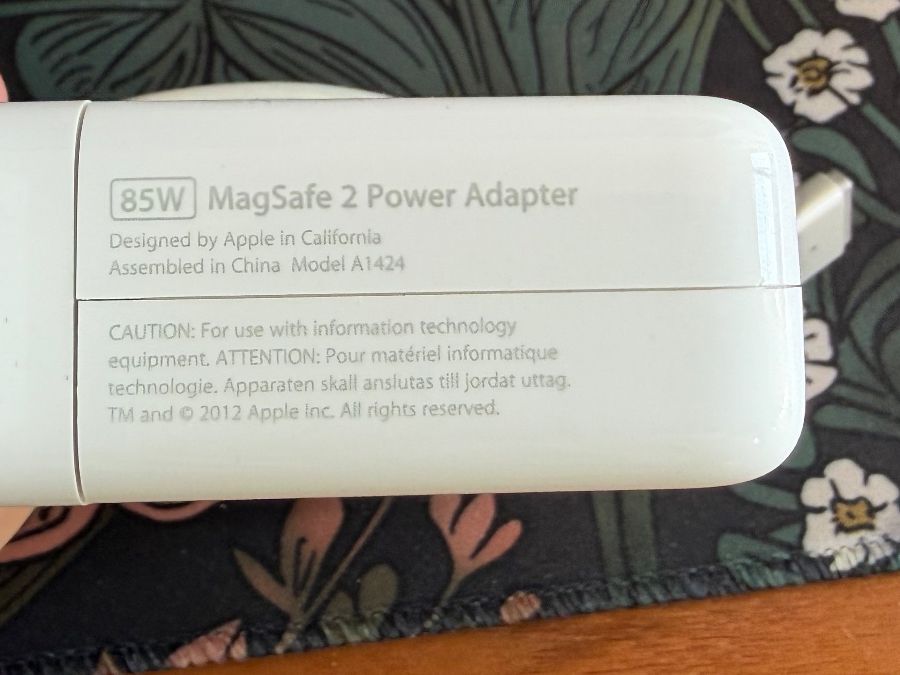 Apple Caricabatterie: Apple MagSafe 2 85w Netzteil - A1424 – Usato da Nidau venduto da mike_seeland 1