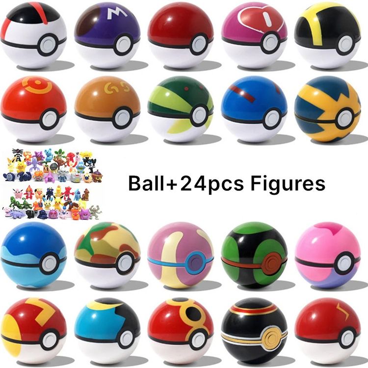 📌 NEU Pokemon-Ball mit 24 Pokémon-Figuren | Kaufen auf Ricardo