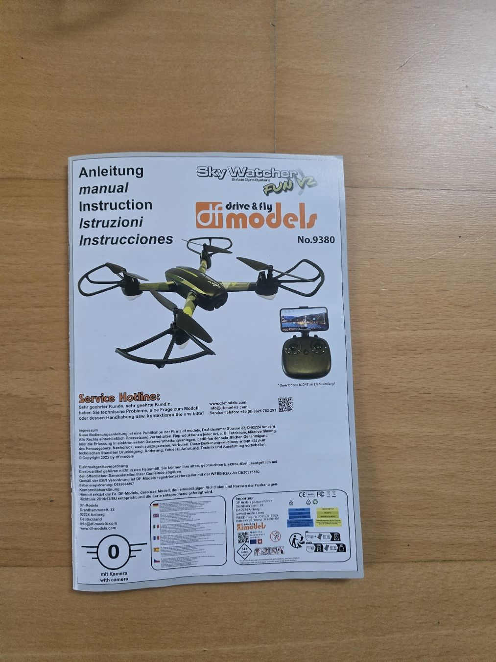 Modellismo RC: Drohne DF Models Sky Watcher Fun V2 mit Kamera gebraucht – Nuovo (secondo la descrizione) da Jonen venduto da Reussrenner 2