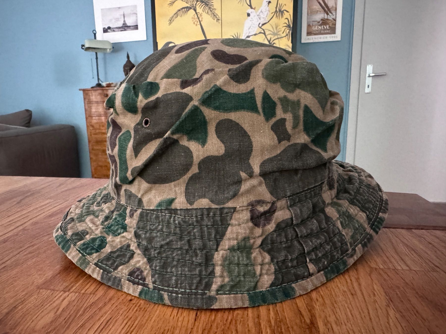 Copricapi, berretti & cappellini: Bob Chapeau de soleil camouflage 59 cm – Usato da Genève venduto da New-York12 9