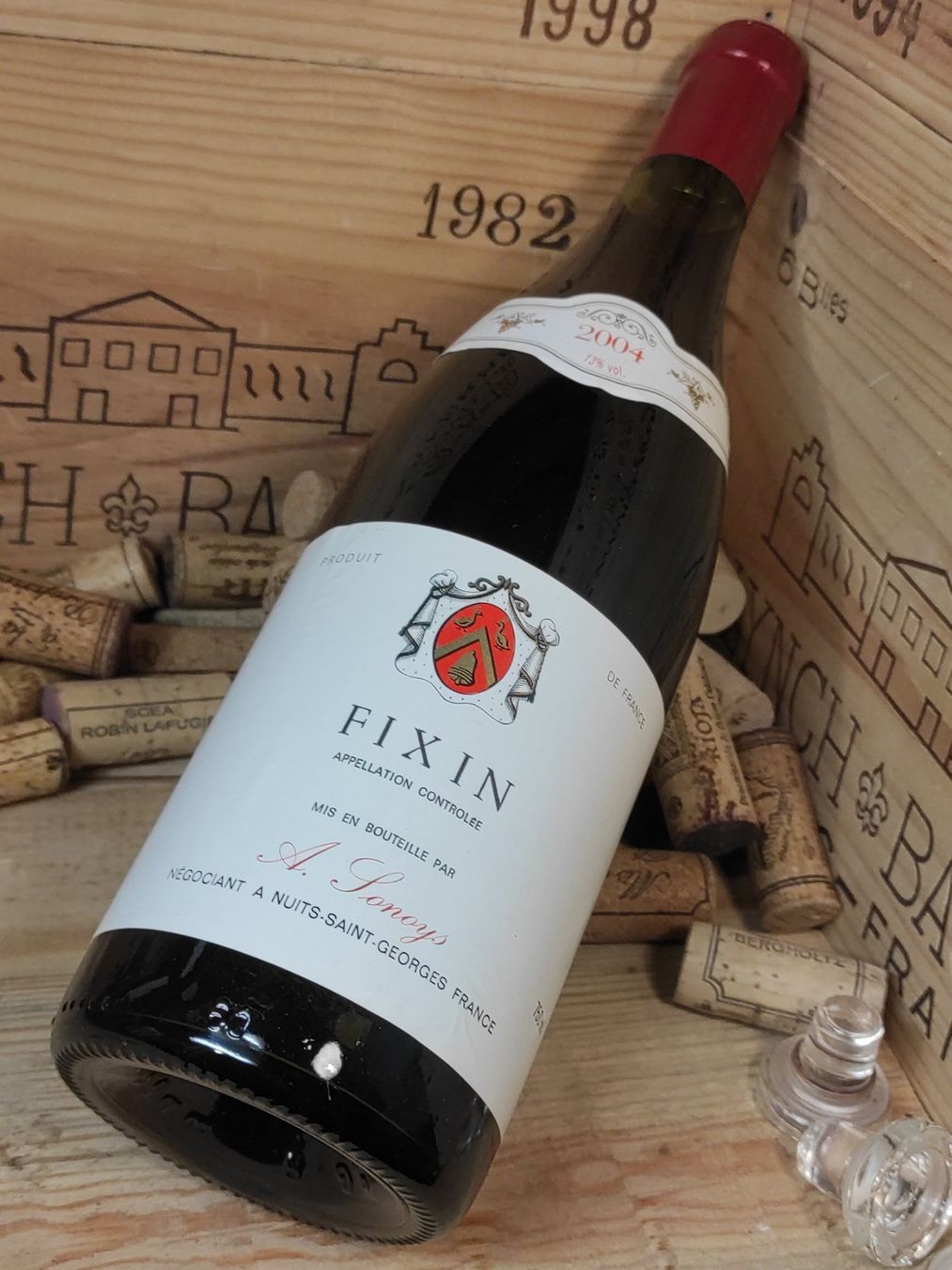 Vino: 2004 Fixin A. Sonoys – Nuovo e nell'imballaggio originale da Büsserach venduto da Vintage-vins