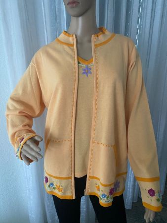 Edelmarke STORYBOOK elegantes Twinset, apricot, Gr. XXL