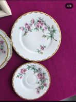 vintage Set 2 Teller und 2 Untertasse, Bavaria, handbemalt 