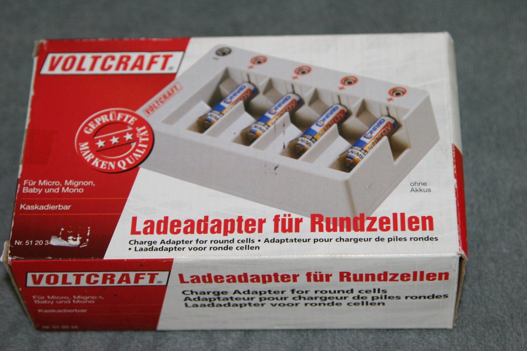 Voltcraft Caricatori & Batterie: Voltcraft Ladeadapter für Rundzellen – Usato da Büren an der Aare venduto da Sabinem71
