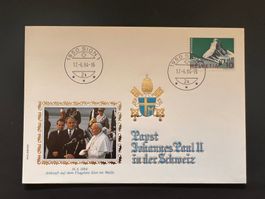 Philswiss Spezialcouvert Papst Paul II in CH 1984  (R583)