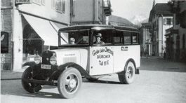 Bürchen  VS   -  Postauto -  Erster Chauffeur Imesch Adolf