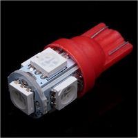 LED T10 W5W 5SMD Rot
