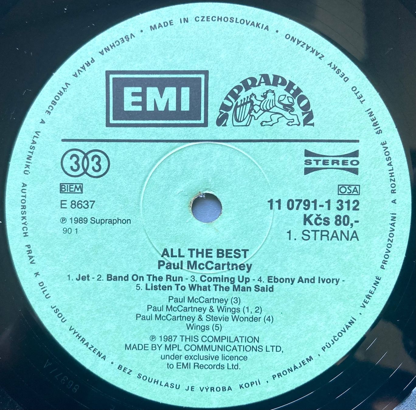 Vinyles: PAUL MCCARTNEY - ALL THE BEST – D'occasion à Poliez-Pittet par Newtown-Records 3