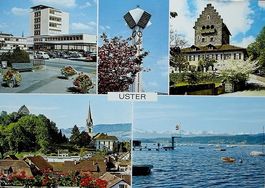USTER Gemeindehaus Kirche Schloss Greifensee, Auto, VW-Käfer