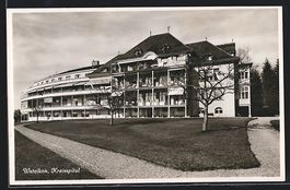 AK Wetzikon, Kreisspital mit Balkonen