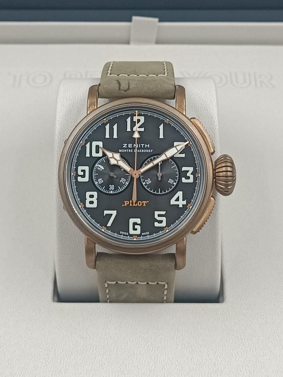 Zenith Uhren: ZENITH " PILOT TYPE 20 CHRONOGRAPH " IN BRONZE, 45 MM – Neu (gemäss Beschreibung) aus Luzern von EdiGem