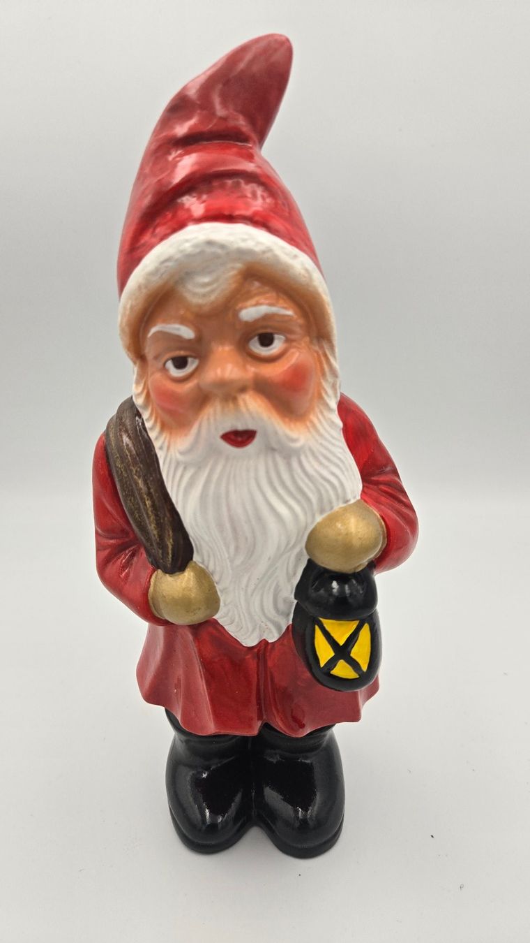 Alle Dekorationen: Samichlaus-Gartenzwerg mit Laterne Grösse: 26 cm, Keramik – Neu (gemäss Beschreibung) aus Baar von Islidur