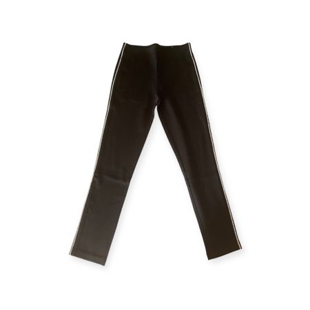 Schwarze Zara Stoffhose mit Strass Gr. M 38 elegant
