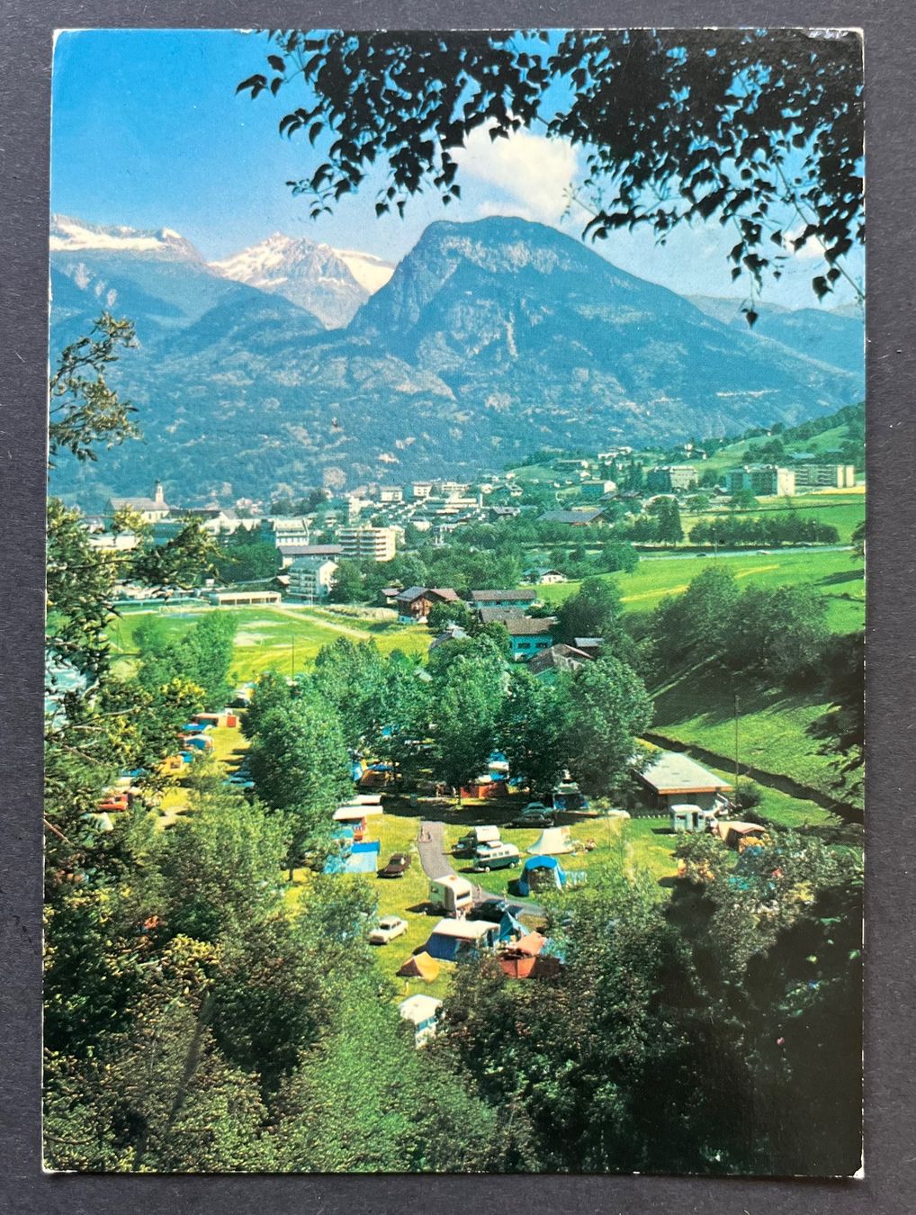 Ansichtskarten: Brig TCS-Camping «Geschina» , ca. 1974 – Gebraucht aus Ostermundigen von DaxKarten-75