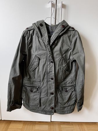 Marc O'Polo Jacke, Khaki-Grün,Grösse 38,