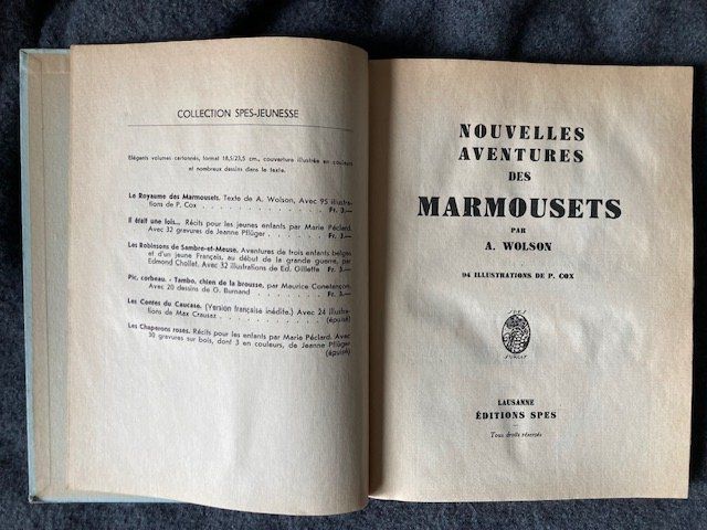 Libri: Nouvelles aventures des Marmousets, A.Wolson – Usato da Onex venduto da gga_5vcf 1